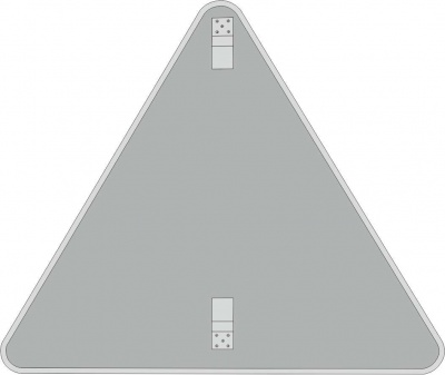 Треугольная основа дорожного знака (1,2,3,4 типоразмеры)