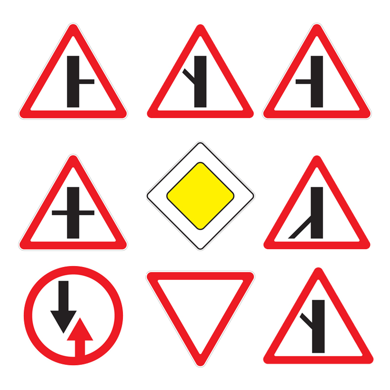 Дорожные знаки приоритета картинки