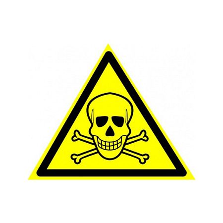 Предупреждающий знак безопасности W03. &quot;Опасно. Ядовитые вещества&quot;